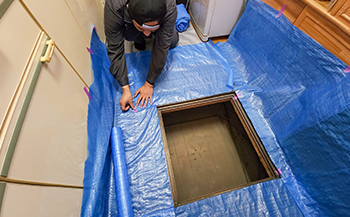 養生シートで室内を保護