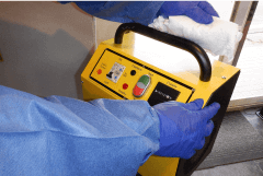 コロナウイルスの二次感染を防止するため器具の消毒の徹底