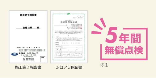 充実のアフターケア