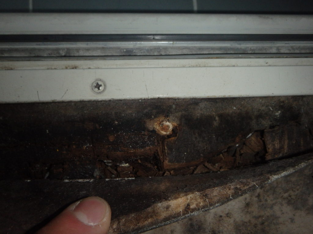 北九州市八幡西区シロアリの浴室下からの侵入