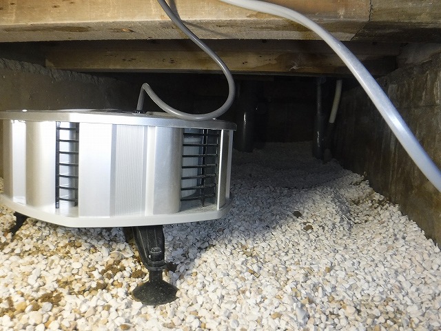 シロアリ調査床下湿気対策工事01