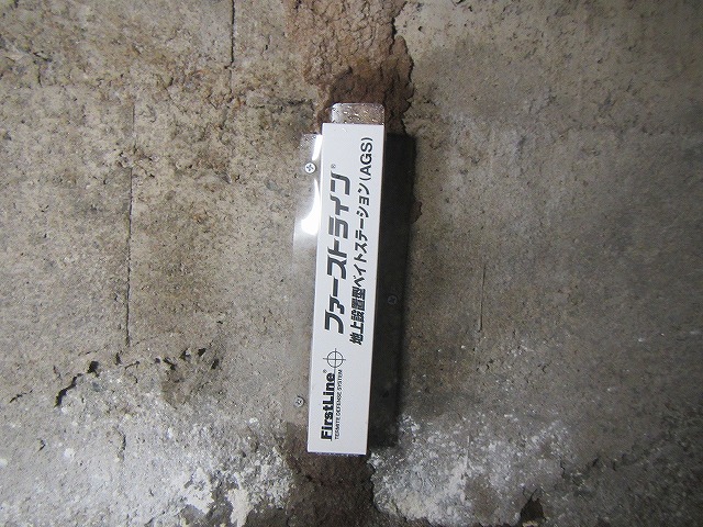 福岡県シロアリ蟻道被害に対するベイト工法