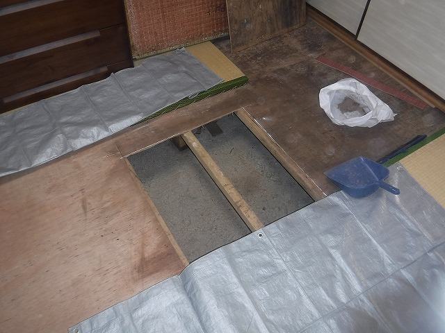 アパートの床下調査